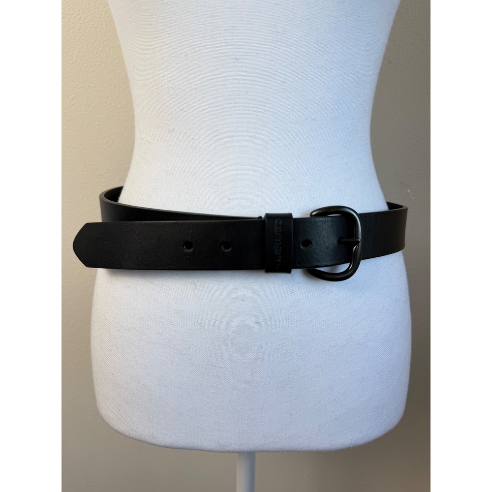Carhartt Womens Genuine Leather Belt S Black Utility Workwear Classic Western
